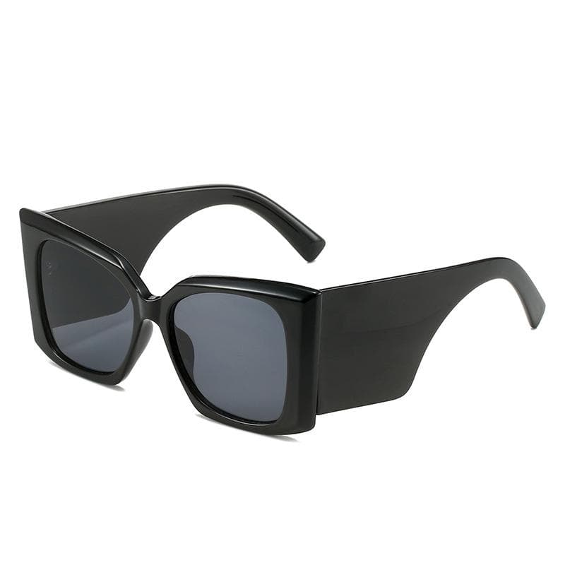 Ins Popular Square Sunglasses UV400 Wide Legs Unisex Retro Designer Shades for Men Women Travel Luxury Brand as picture