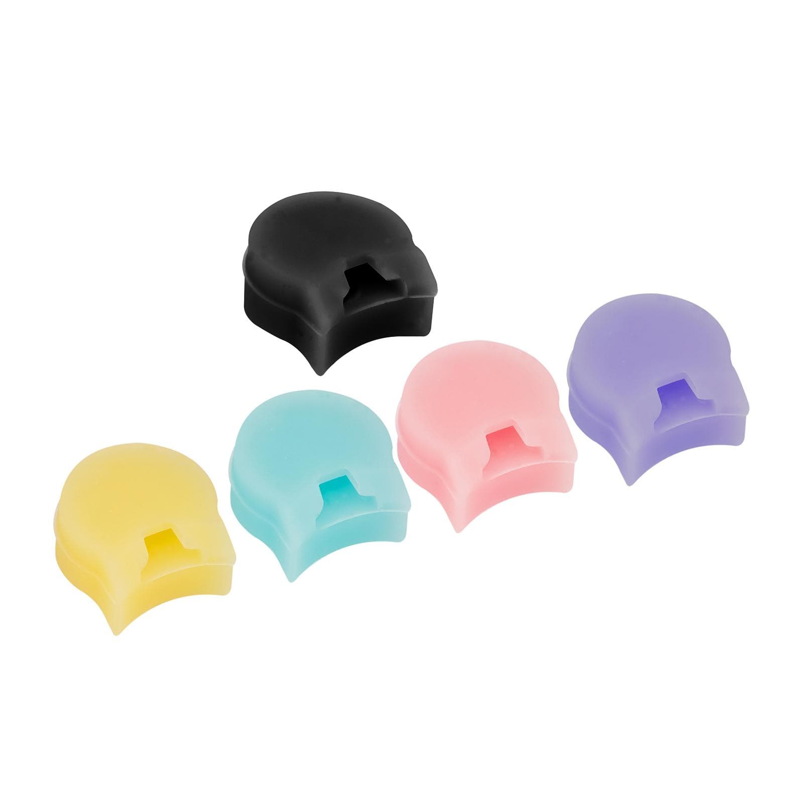 5 PCS Clarinet Thumb Pad Oboe Thumb Rest Cushion Silicone Thumb Protector Wind Instrument Round Type multicolour