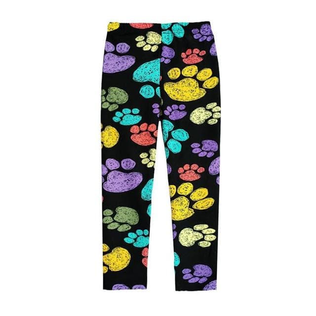 Children Pants Lovely Baby Girls Leggings Kids Pants Flower Floral Printed Elastic Long Trousers 130