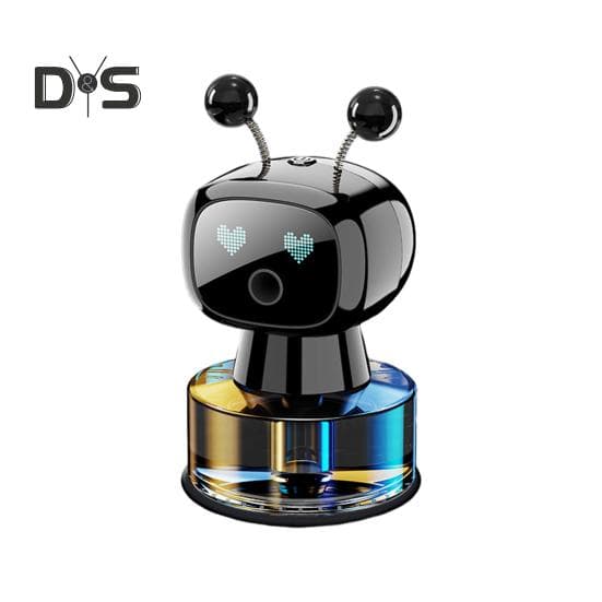 Smart Car Air Freshener Aromatherapy 3 Modes Adjustable Long-Lasting Fragrance Robot-Shaped Design Essential Oil Diffuser Gulong