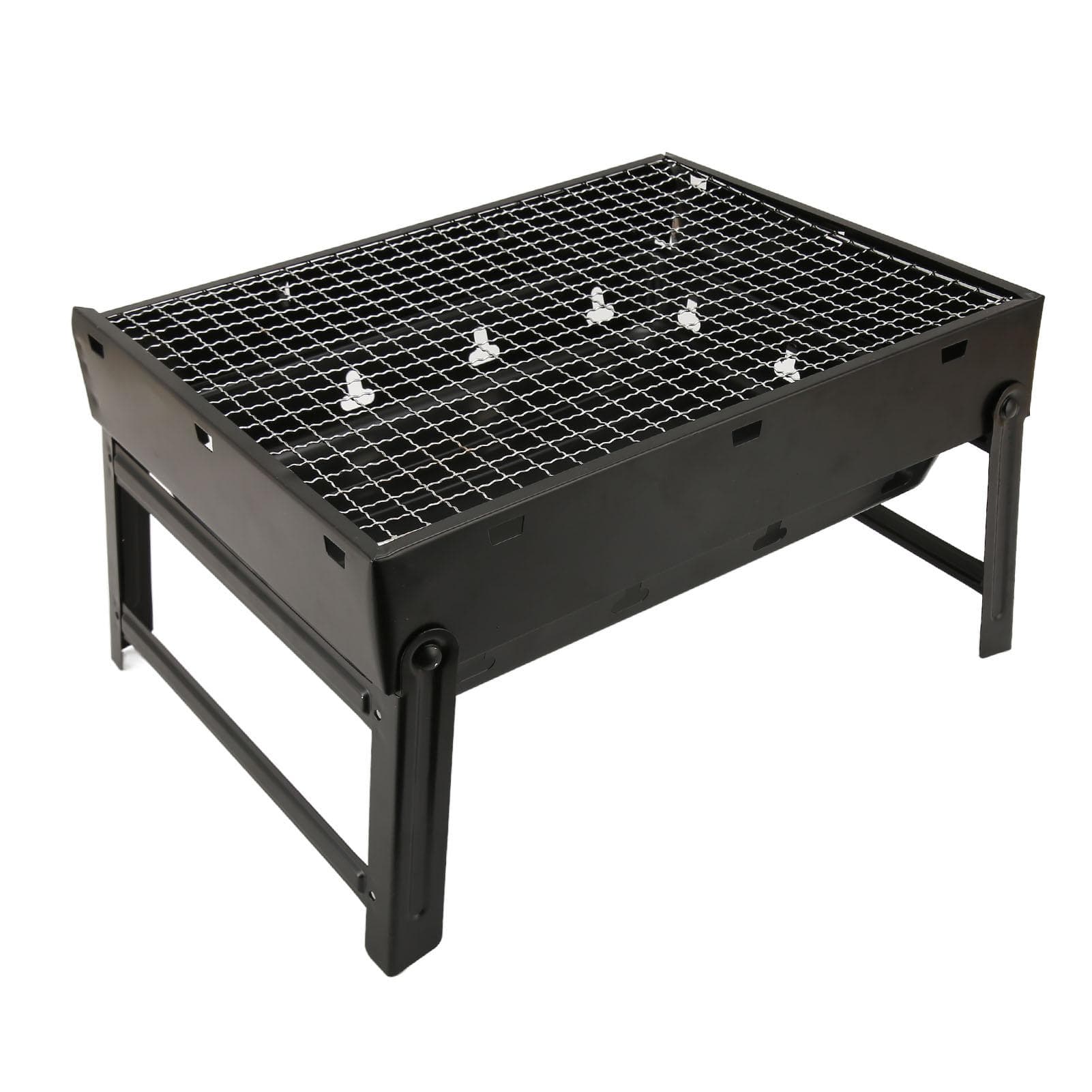 Foldable Barbecue Grill High Temperature Resistant Outdoor BBQ Charcoal Oven for Camping Small Size