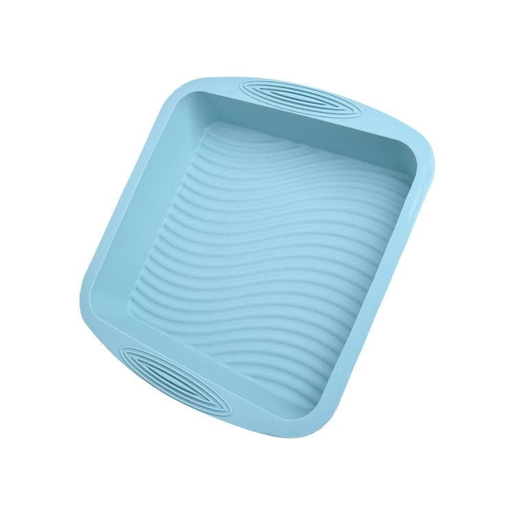 Square Cake Pan Toast Pan Bread Pan Silicone Baking Pan Baking Forms For Pastry Accessories Tools Food Grade Silicone Mould blue
