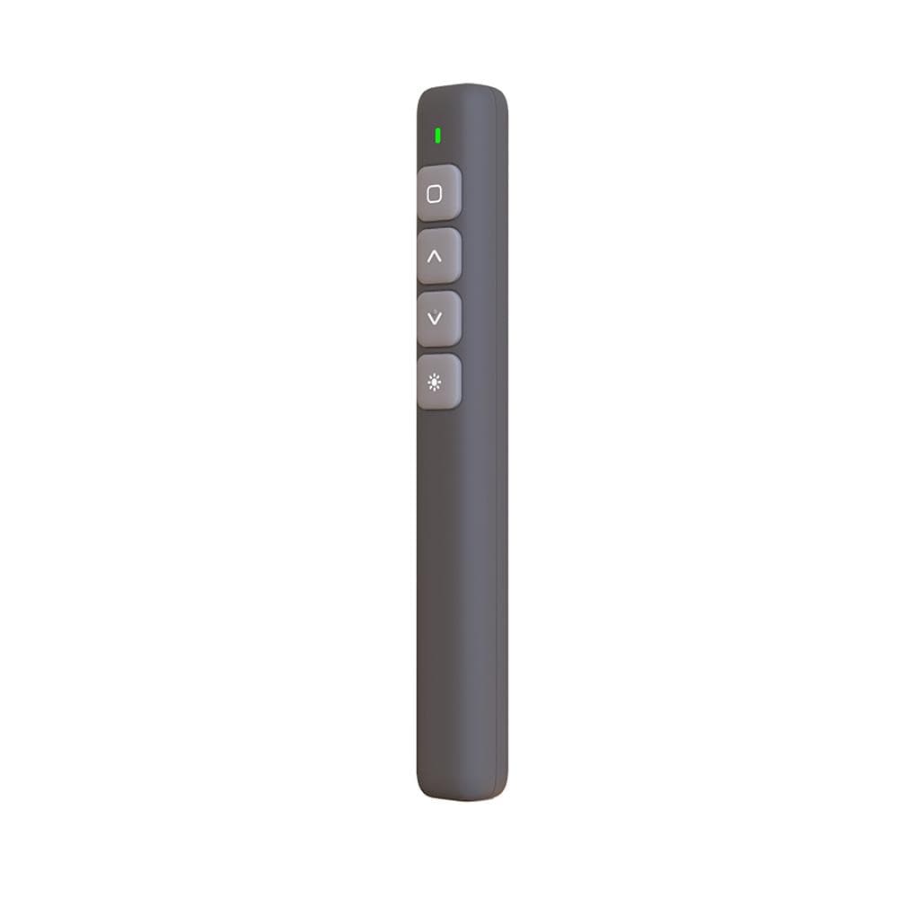 2.4GHz Wireless Presenter Remote Red Light Pointer Presentation Clicker Wireless Presenter PPT Flip dark gray