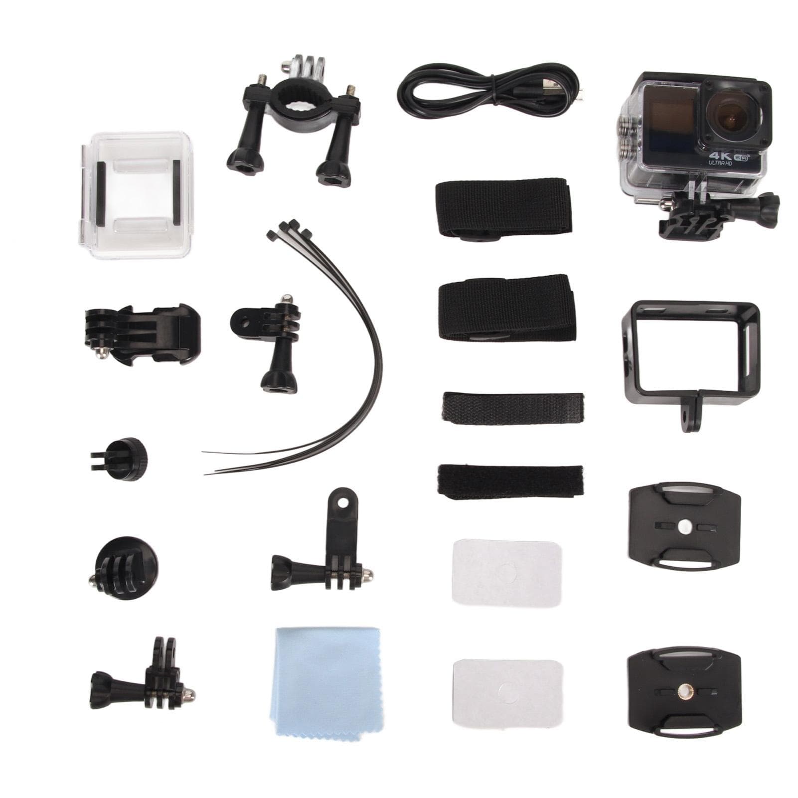 WiFi Action Camera 4K 20MP Waterproof 4X Zoom 2.0inch HD Screen Portable Sport Camera Underwater