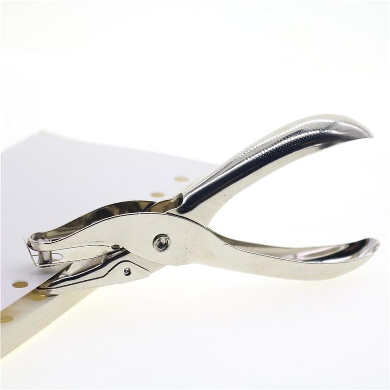 1 Pc Metal 6mm Pore Diameter Punch Pliers Single Hole Puncher Hand Paper Scrapbooking Punches 1-8 Pages Paper Hole Puncher 1pcs