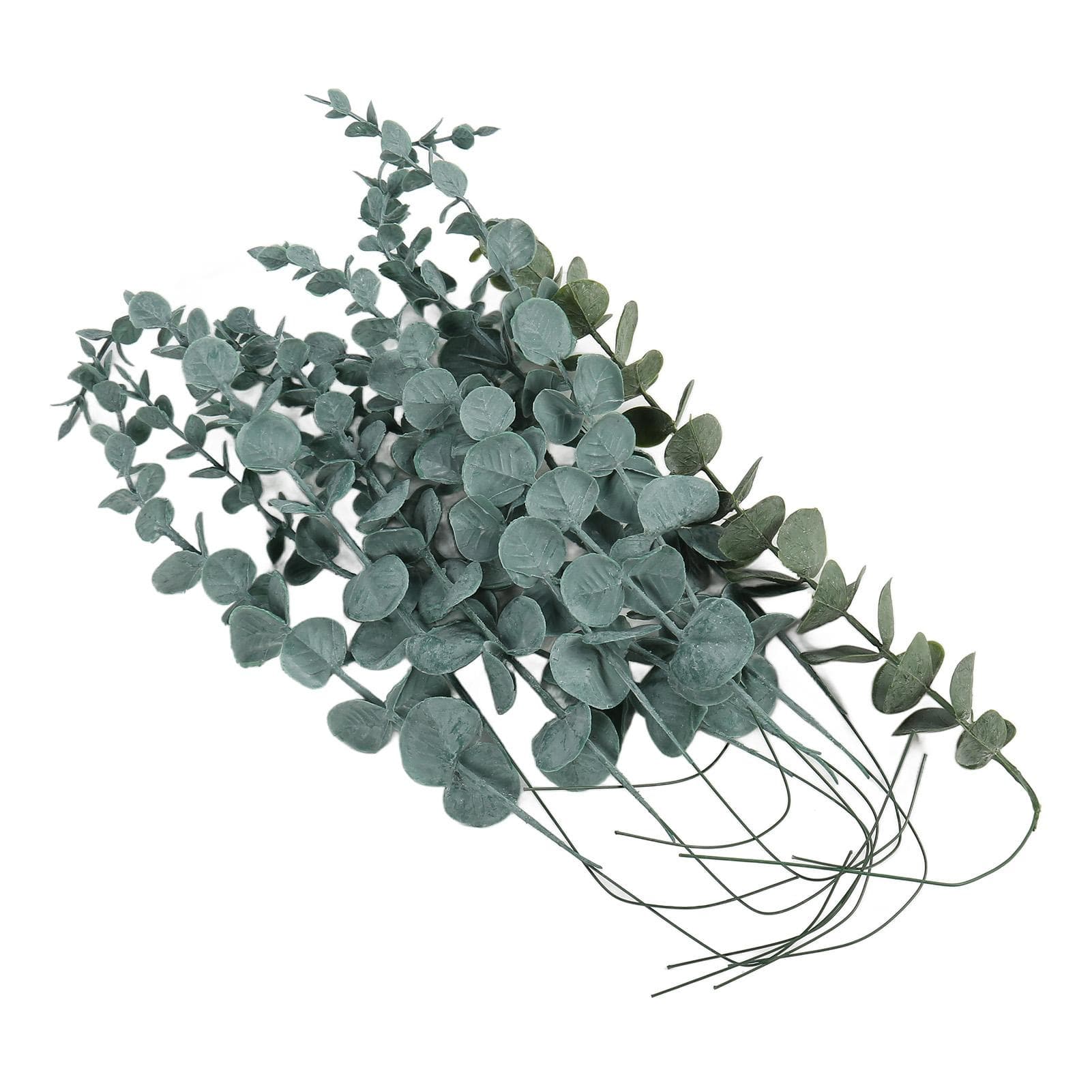 36pcs Eucalyptus Stems Lifelike Artificial Green Eucalyptus Leaves Stems 14.1in Fake Eucalyptus for