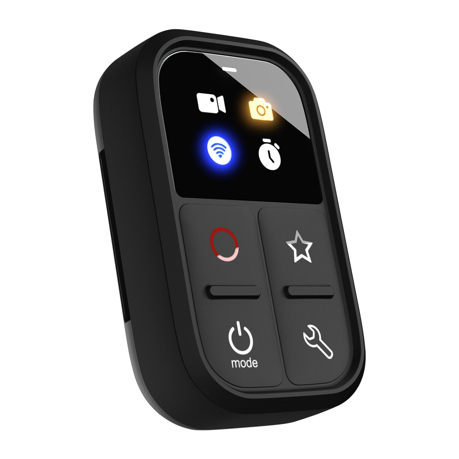 Wireless Smart Remote Control Replacement for GoPro Hero 10/9/8/Max LED Colorful Screen Built-in black