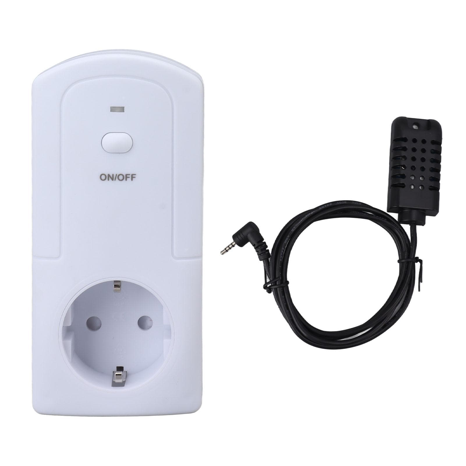 Wireless Wifi Plug in Thermostat Outlet Temperature Controller Heating Cooling Temp Sensor