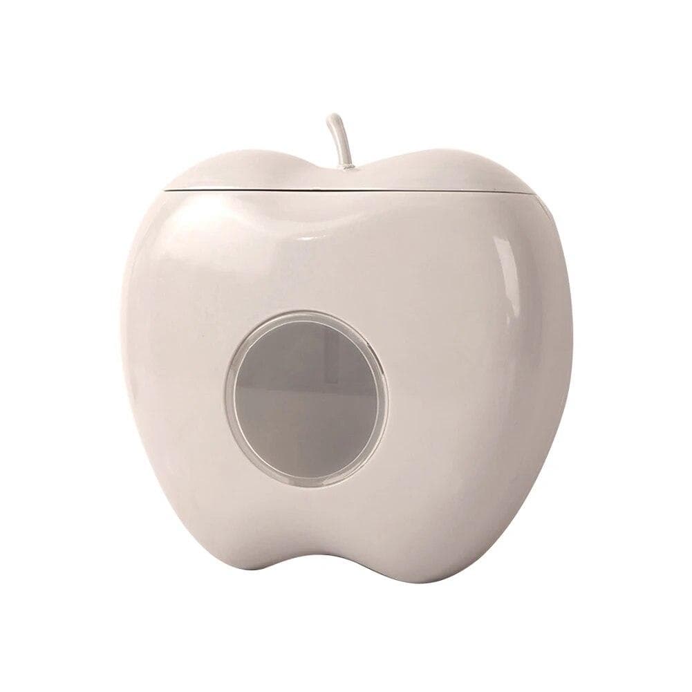 Apple Shape Disposable Food Cover Storage Box Wall-mounted Plastic Wrap Elastic Fresh Keeping Bag Organizer Kitchen Container grey