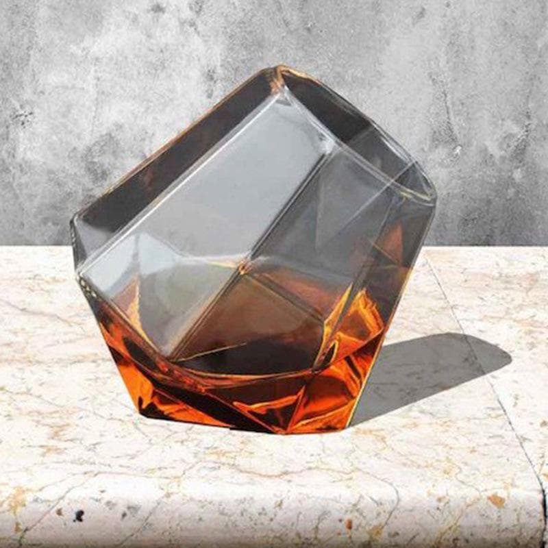 Creative Round Mouth Transparent Glass Whiskey Glass Bar Beer Glass 1pcs white