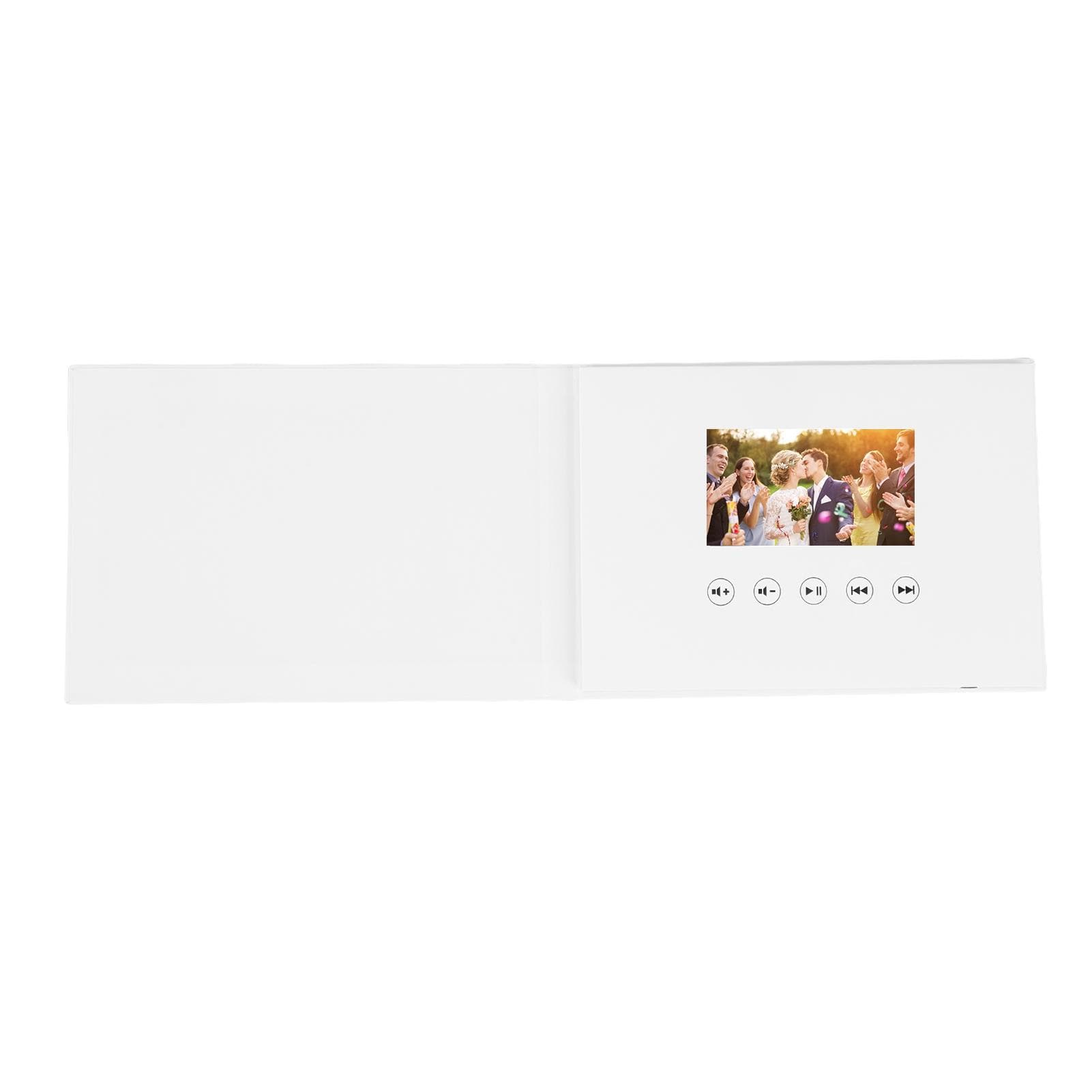 Video Greeting Card with Screen 720P HD Customizable Video Playback Electronic Video Brochure with 4.3 Inch 500mAh Li Ion Battery