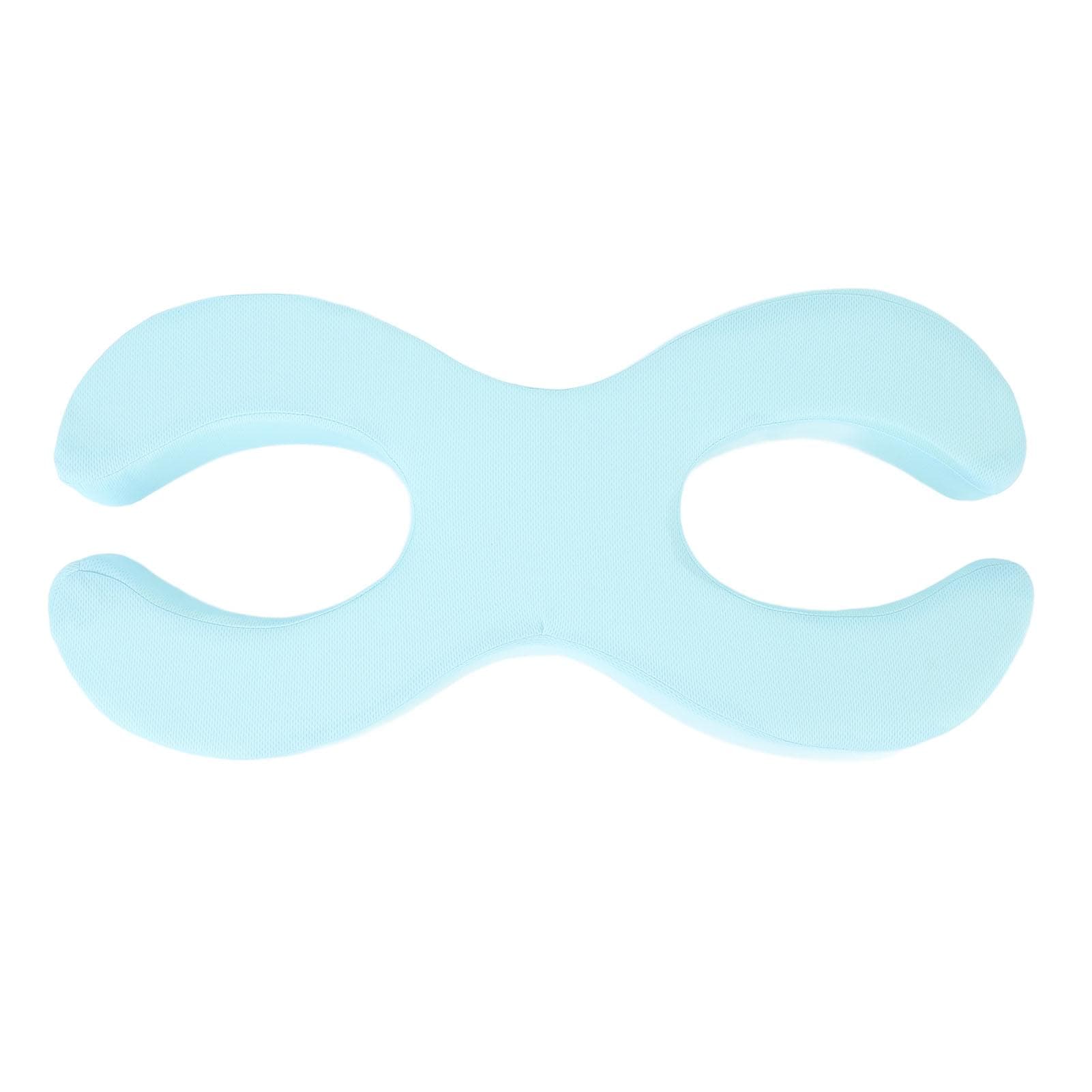Face Pillow Side Sleep Pillow Double C Hollow Memory Foam Soft Removable Cover Pillow for Side blue