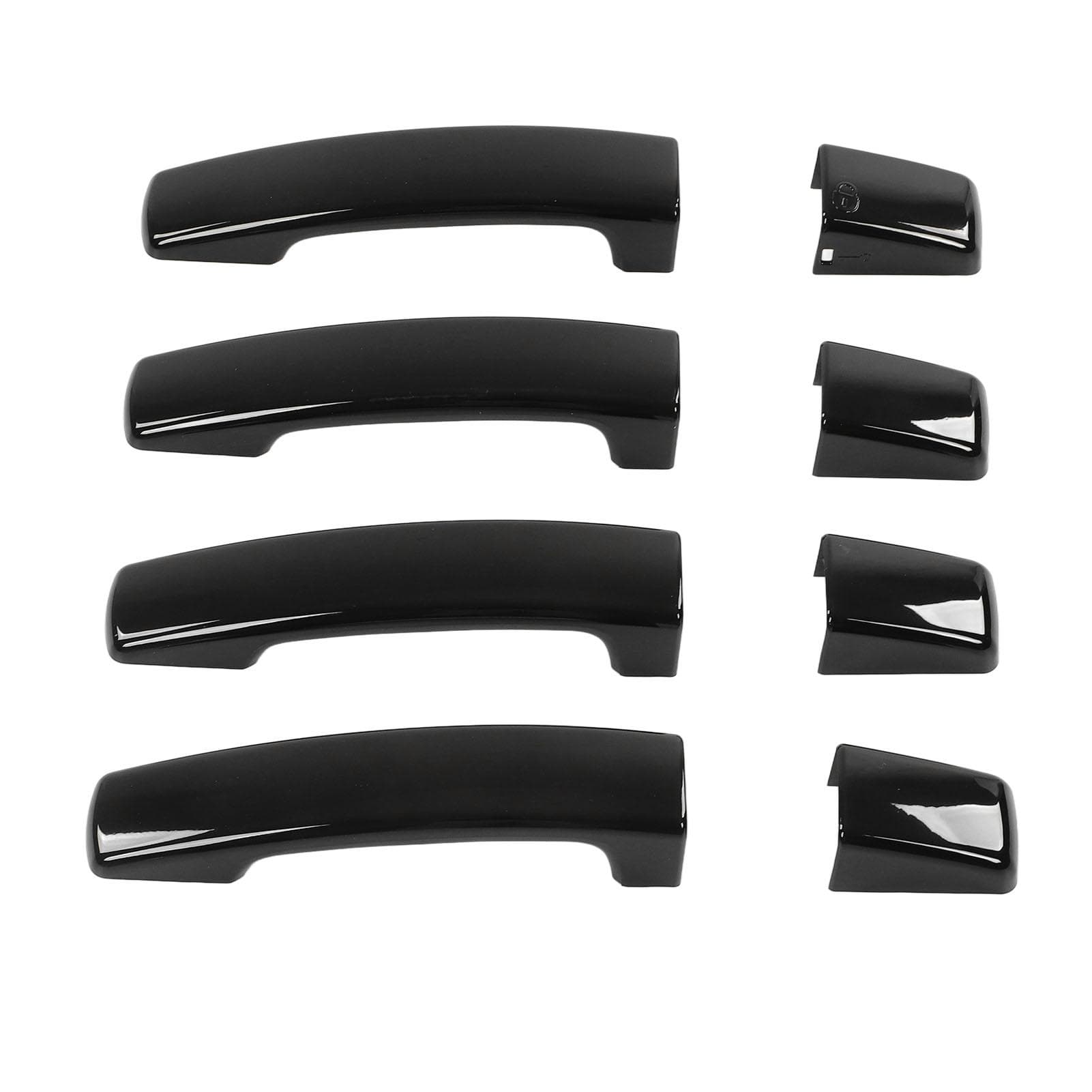 Car Exterior Door Handle Panel Black Outer Handle Cover Trim Sticker Replacement for Land Rover