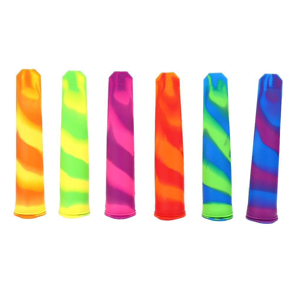 6Pcs/Set Household Multicolored Silicone Ice Cream Mold Maker DIY Kitchen Supplies
