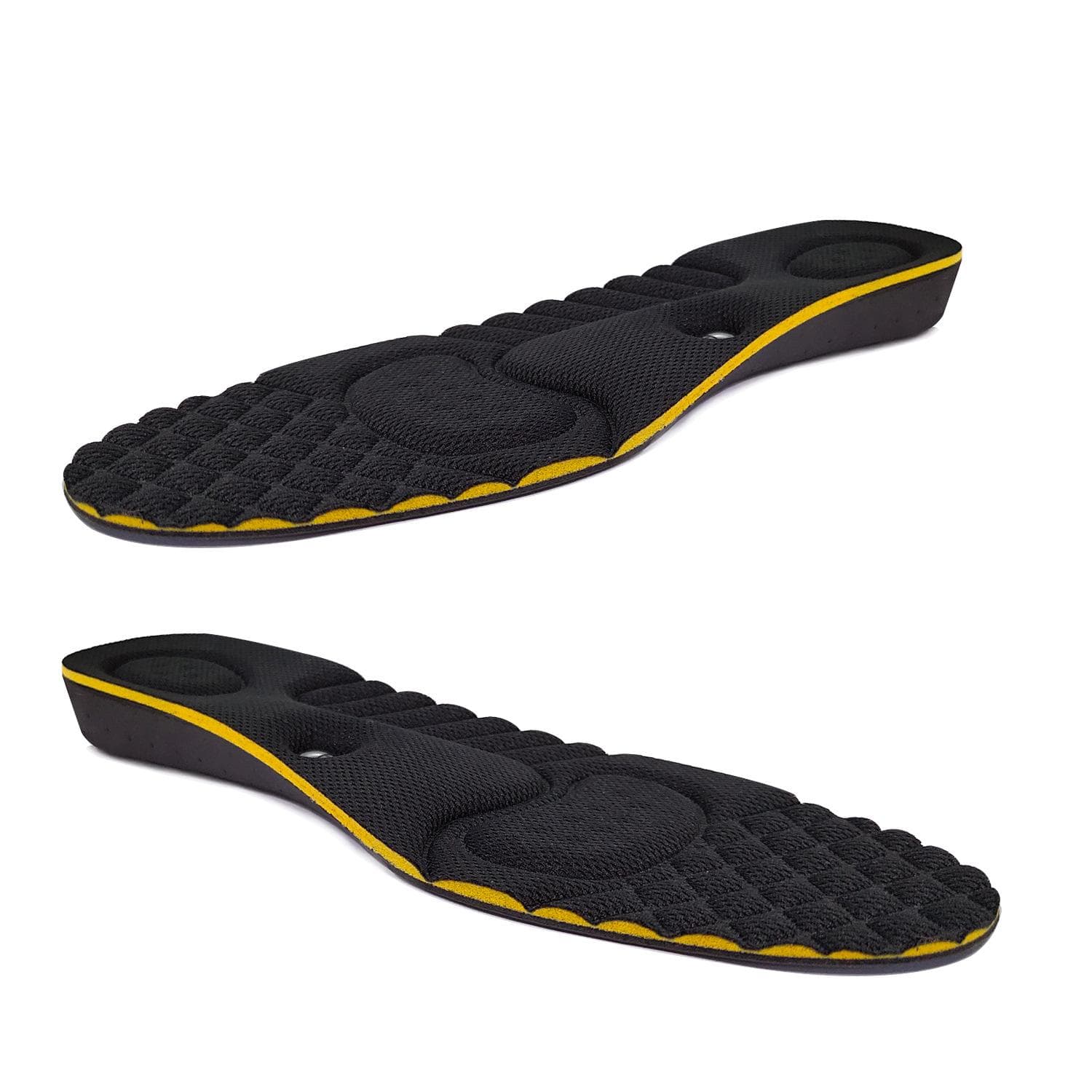 Magnet Massage Height Increase Insoles For Women Men 2/3/4/5 Cm Up Invisiable Arch Support Orthopedic Insoles Heighten Lift Height 4cm black