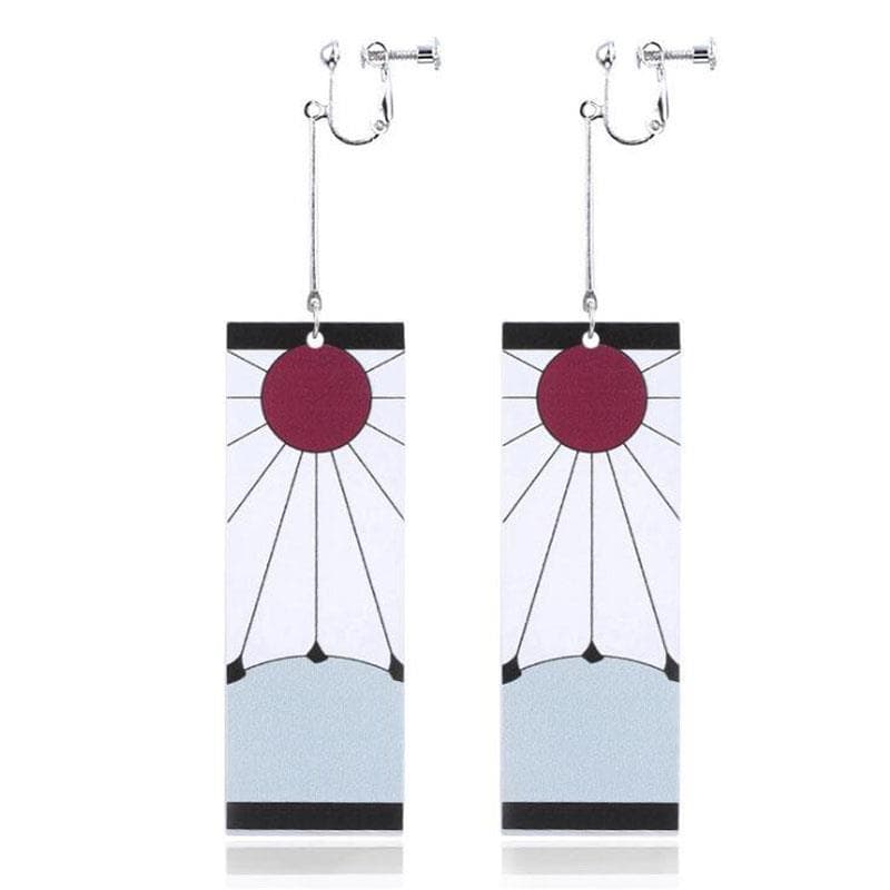 Demon Slayer Blade Earrings Ear Clip Ear Hook Cosplay Anime Ear Clip