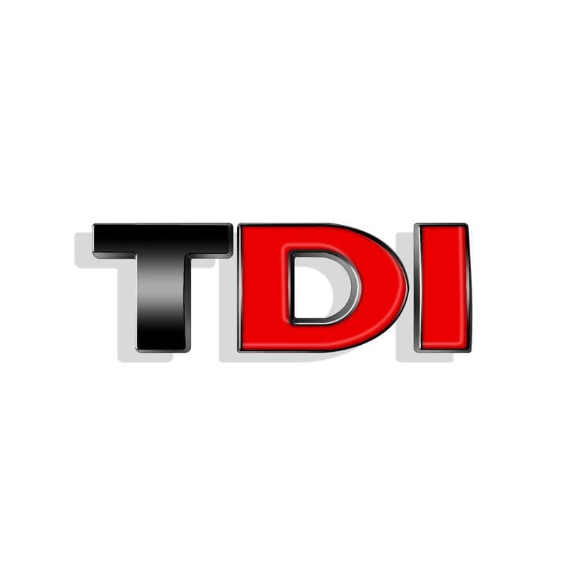 3d ABS Black Logo TDI Emblem Car Trunk Badge For Passat Jetta Touareg Tiguan Touran Golf 4 5 6 Caddy TDI Sticker Accessories