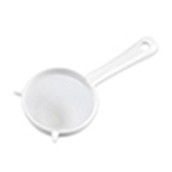 Yousheng Plastic Screen Mesh Tea Leaf Kitchen Handheld Strainer Flour Sieve Colander Large white