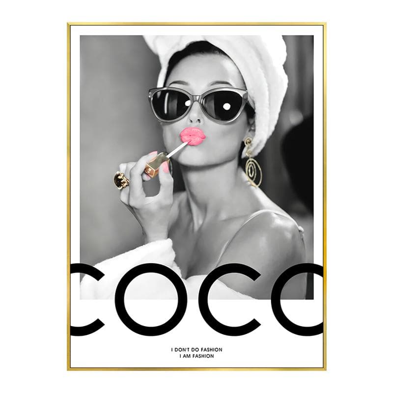 Fashion Perfume Women Super Car Poster Luxury Black White Paris Decorative Paintings Canvas Wall Art Pictures Living Room Decor 21x30cm No Framed