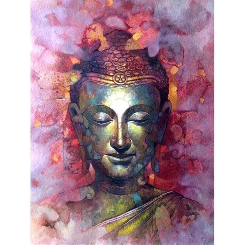Diamond Embroidery Religion Buddha Full Round Diamond Painting Diamond Mosaic Rhinestones 20X30CM
