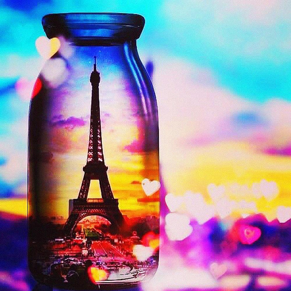 DIY 5D Full Diamond Painting Cross Stitch Bottle Tower Diamond Embroidery Sewing Pattern 30X30CM