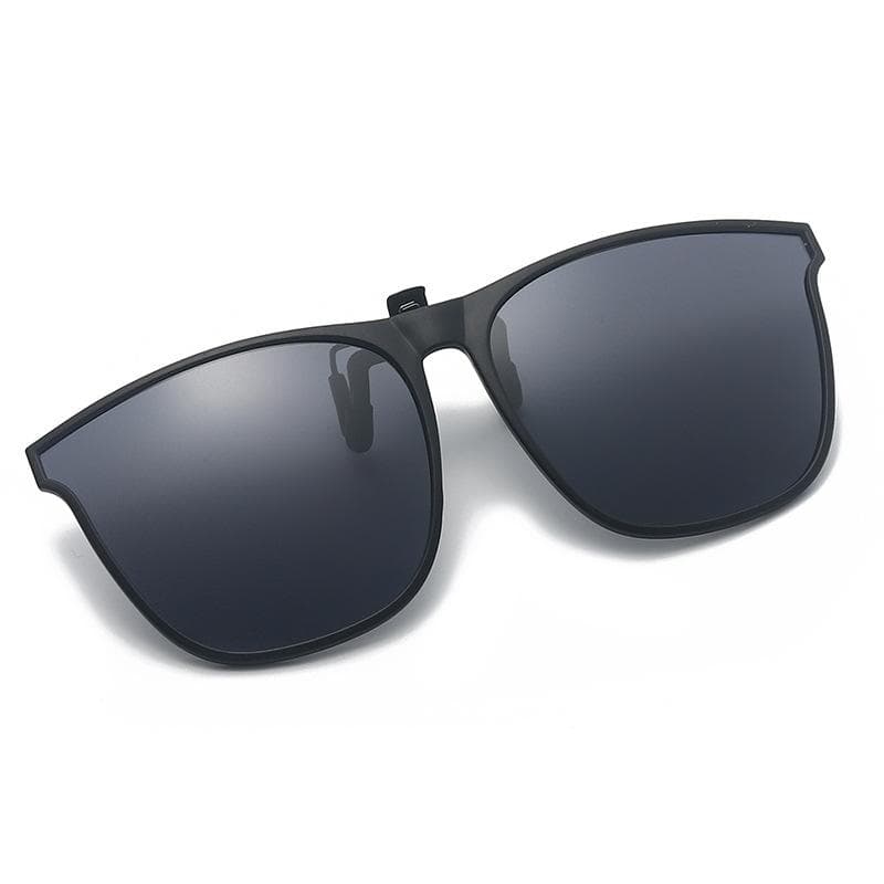 Ultra-light Polarized Sunglasses Clip-on Men's and Women's Myopia Clip-on Sunglasses Color-changing Sunglasses black