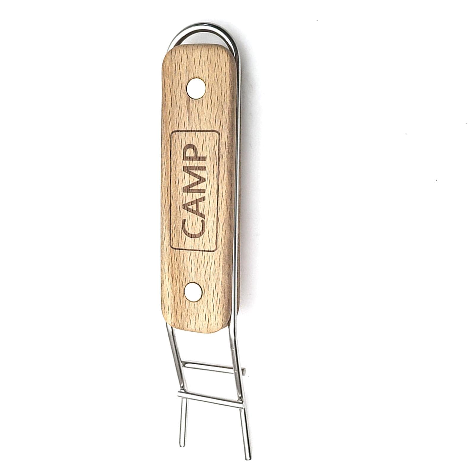 Outdoor Grill Grate Lifter Stainless Steel Cooking Grid Lifter Grill Grate Gripper with Wooden multicolour