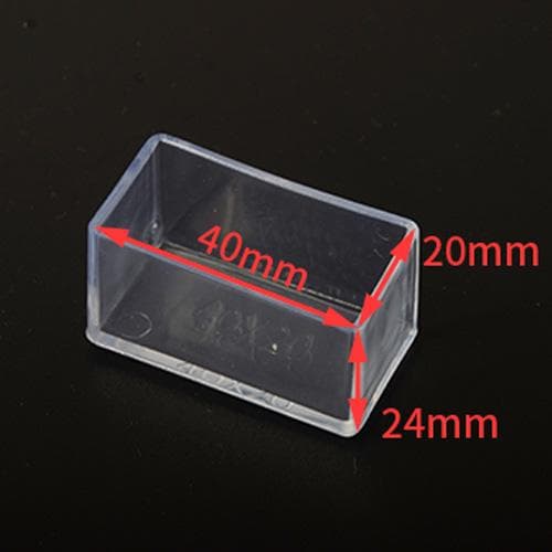 Brand New 4pcs Rubber Chair Leg Caps Non-slip Table Foot dust Cover Socks Floor Protector pads Pipe Plugs Furniture feet Rectangle 20x40mm