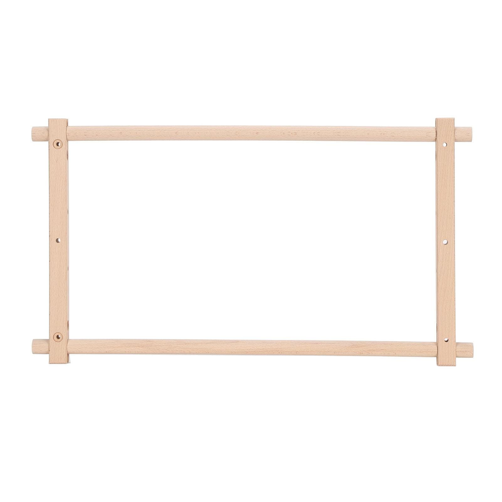 Cross Stitch Frame Rectangular Removable Wood Needlework Stretcher Frame Quilting Hoop Stand for