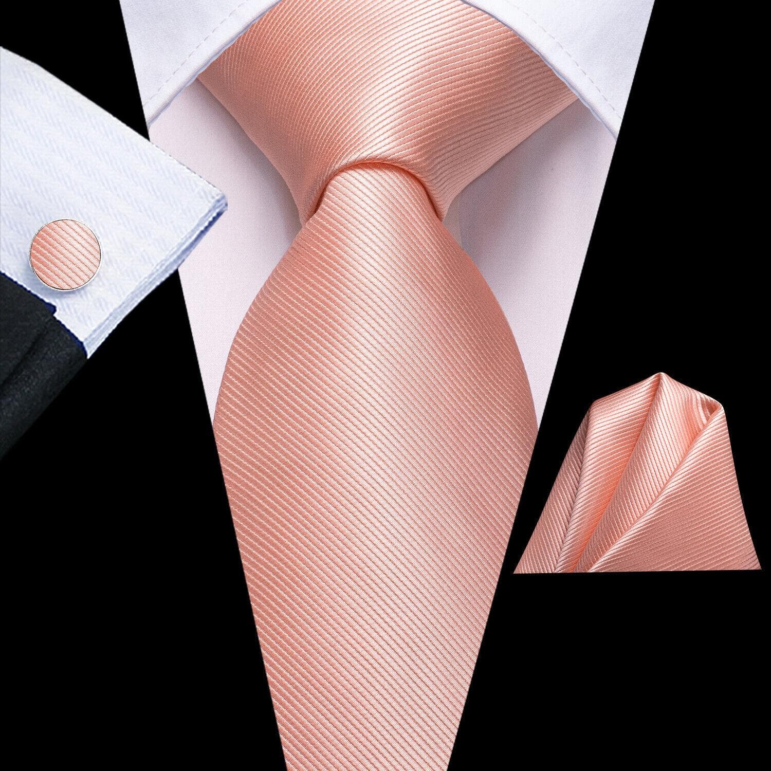 Hi-Tie Ties for Men Silk Tie Sets Pocket Square Cufflinks Wedding Formal Business Party Mens Tie Sets N-3708