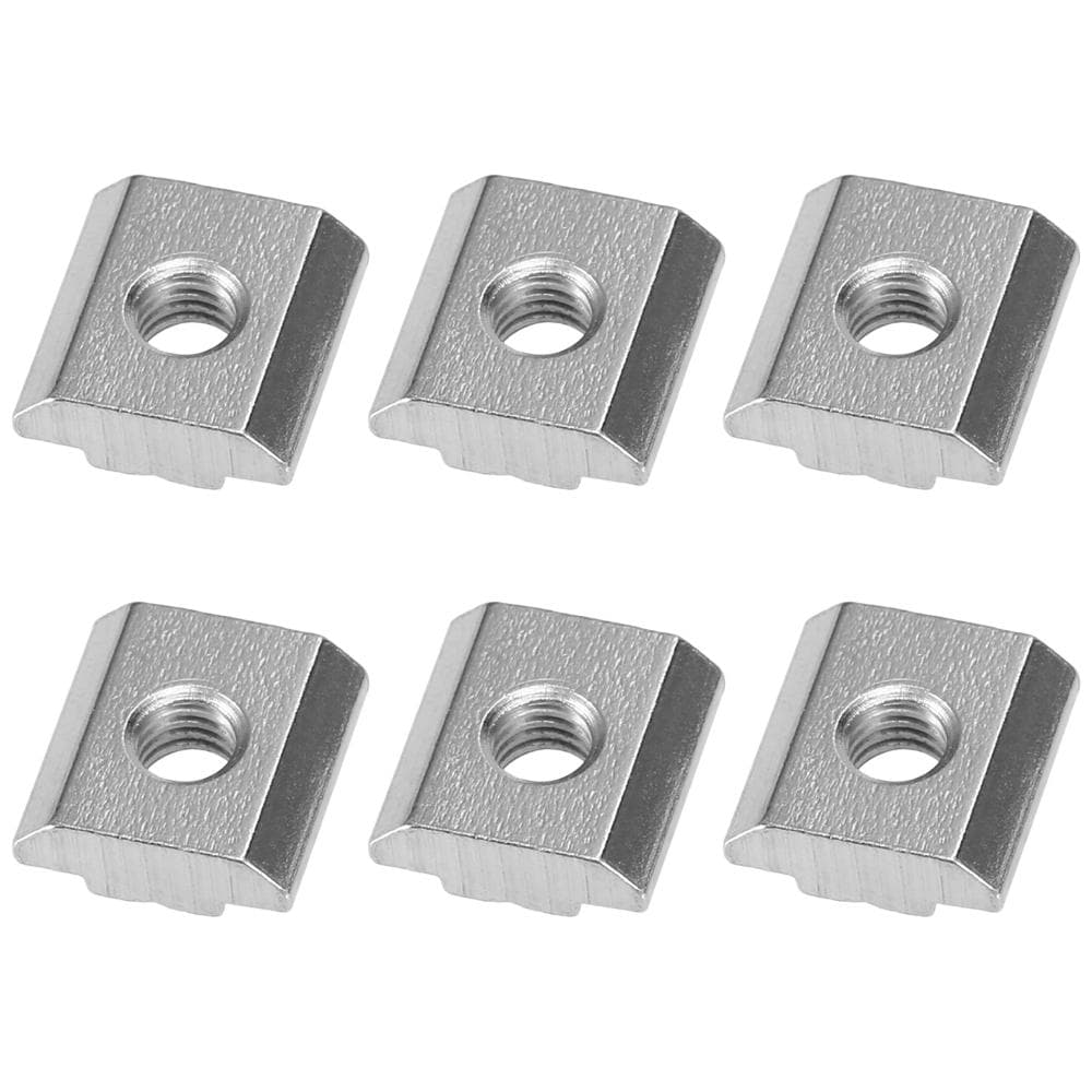 6pcs Plastic Kayak Track Adapter Nut 16x16cm silver