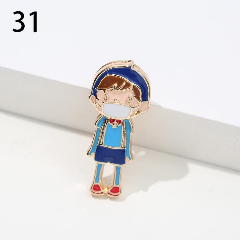 Nurse Hospital Medical Brooches Stethoscope Colorful Heartbeat Shape Enamel Jewelry Doctor Cute 31