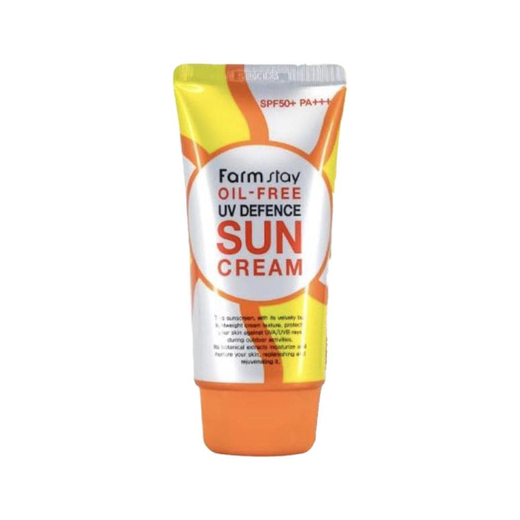 FARM STAY Oil Free UV Defense Sun Cream SPF 50+ PA +++ 70ml (3 Options) 1pcs