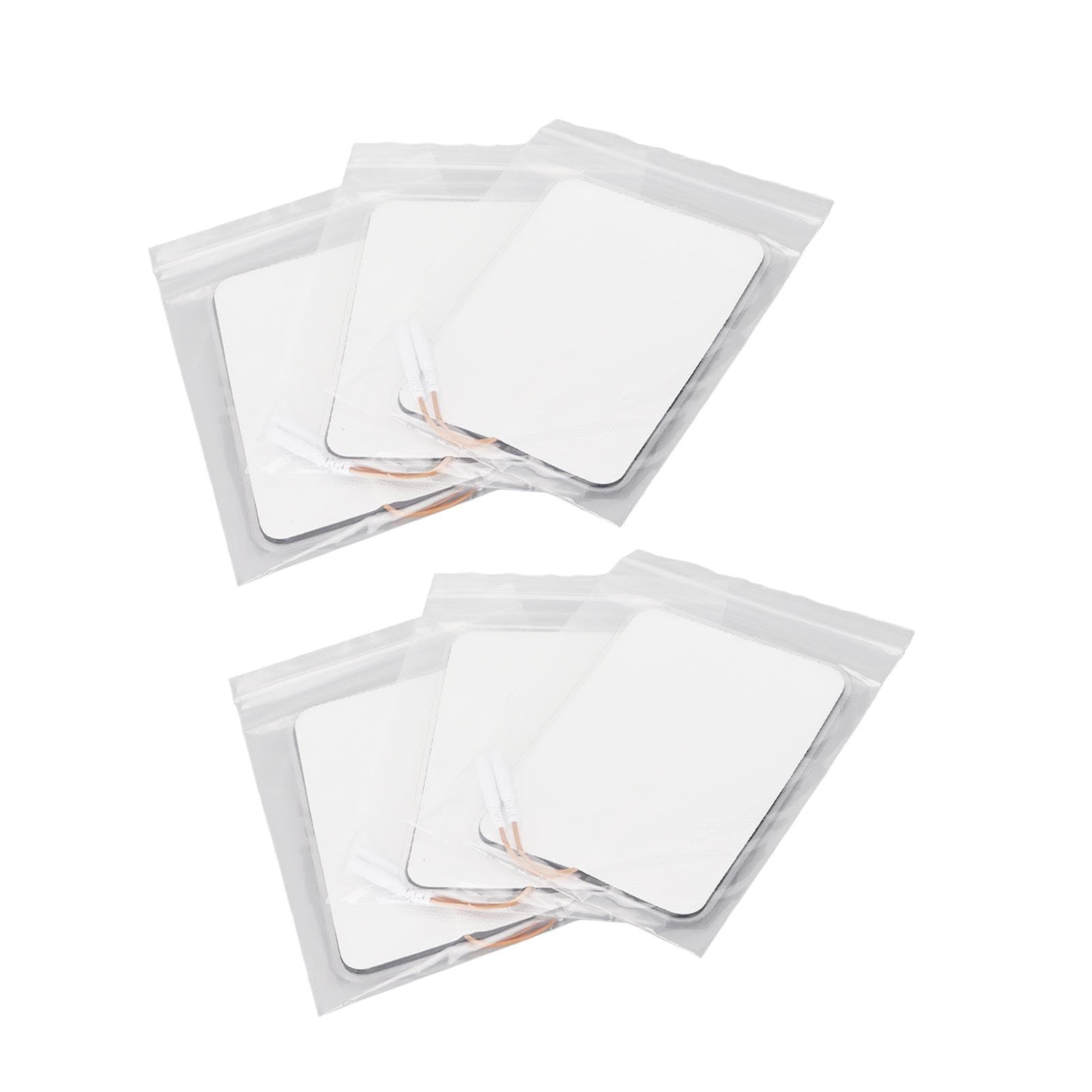 6PCS Electrode Patches Physical Therapy Massage Pads Square 8x12cm Pin Type Self Stick for
