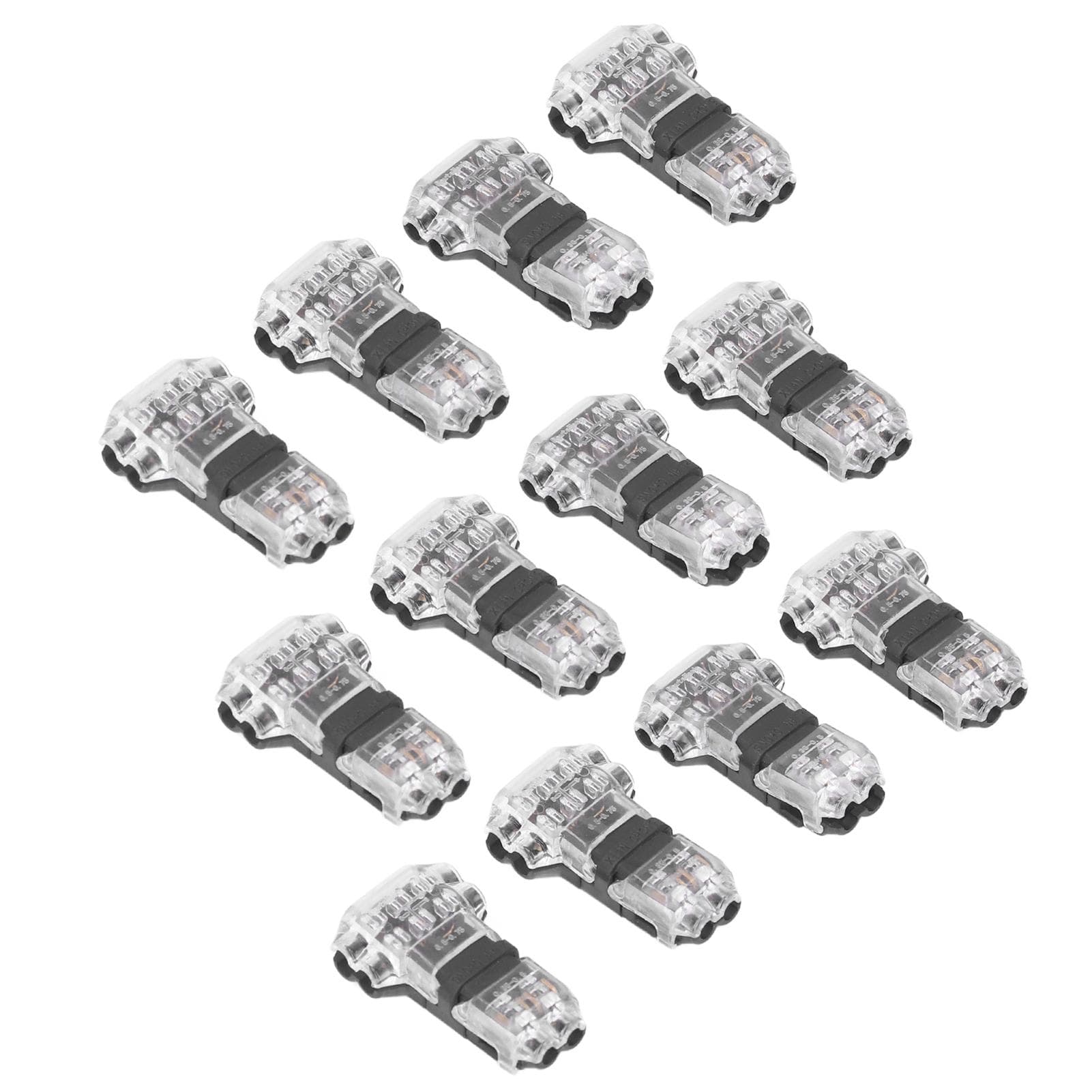 12pcs Low Voltage T Tap Connectors 3 Way Wire Connector Quick Solderless Wire Splice Connector for