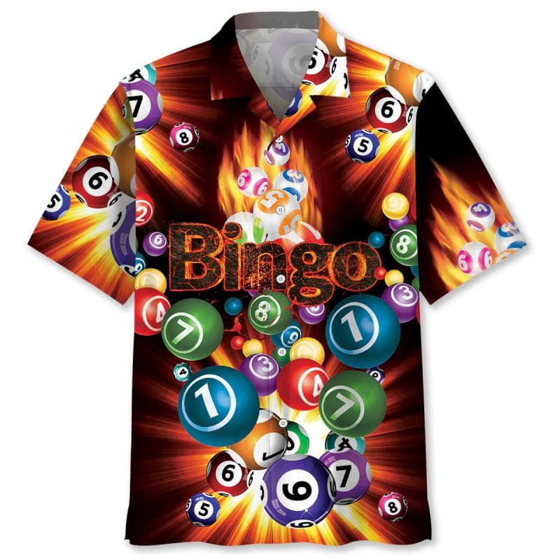 Full Print Mens Retro Bingo Game Hawaiian Shirt New In Summer Short Sleeve Button Up Beach Blouse Casual Men's Aloha Shirt Tops 5XL