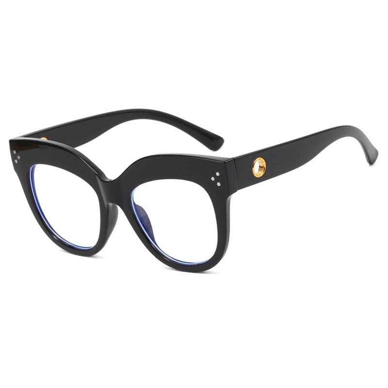 Vintage Cat Eye Glasses Hollow Frame Women Street Style Short Sight Eyewear 0 To -6 Diopter 0