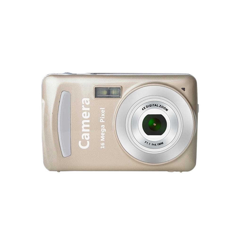 HD 1080P Home Digital Camera Camcorder 16MP Digital SLR Camera 4X Digital Zoom with 1.77 Inch LCD gold