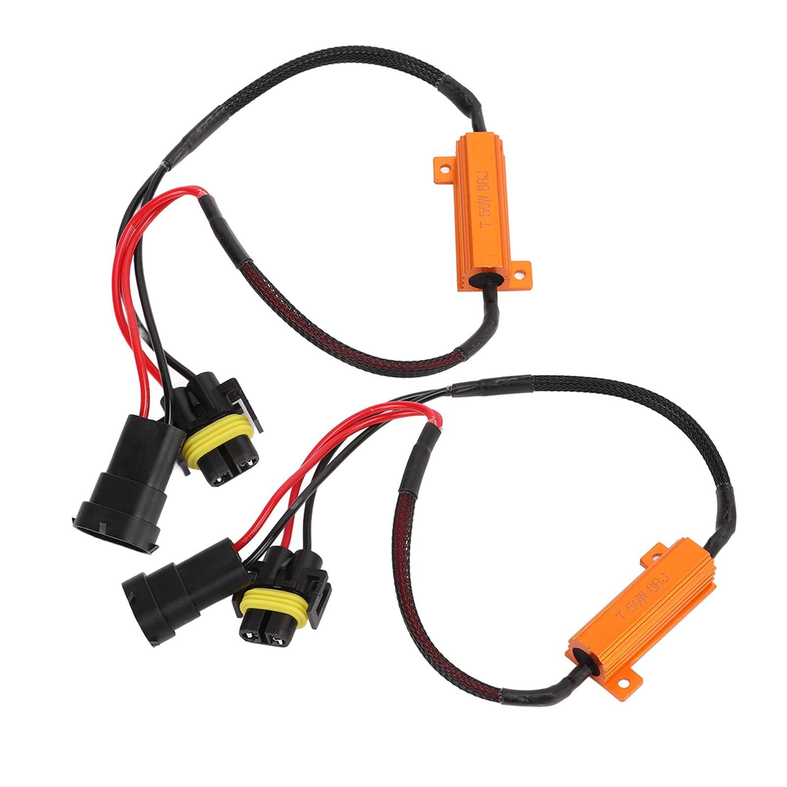 2PCS LED Light Resistor All in One Design Fine Workmanship Lightweight Portable LED Tail Light
