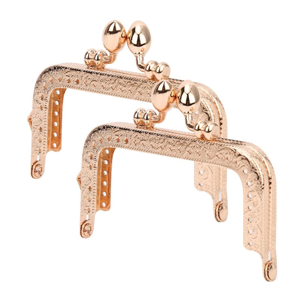 2PCS 10.5 8.5cm Square Light Gold Purse Frame Tailor Accessories for DIY Craft8.5cm Light Gold