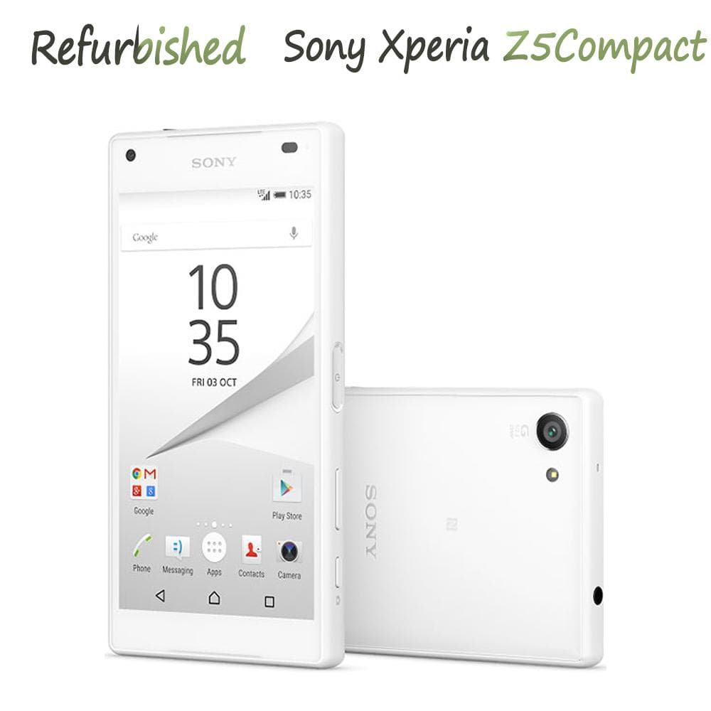 Refurbished Sony Xperia Original Sony Xperia Z5 Compact E5823 SO-02H 2+32GB Wifi Mobile Phone With 1 SIM E5823 Simple Set white