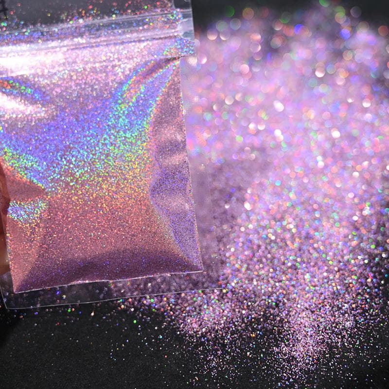 10G Loose Fine Glitter Reflective Gel Polish Accessories Nail Powder Laser Holographic Bulk Glitter Nail Shining Sparkly Pigment A5
