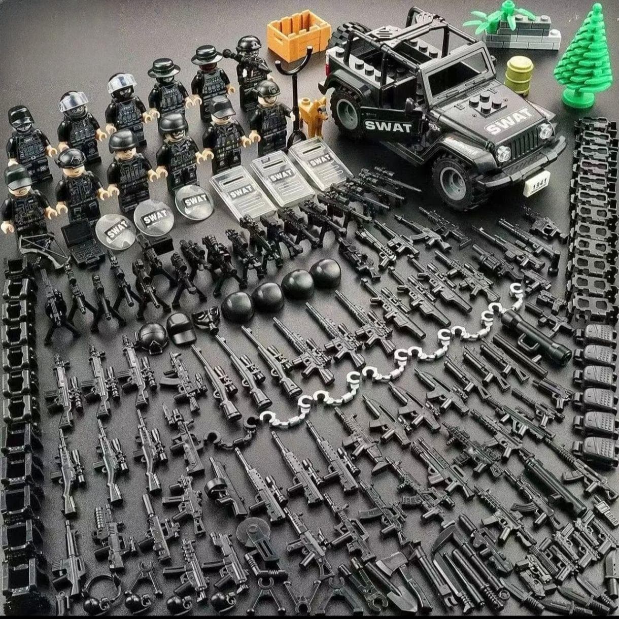 Night Special Forces SWAT Jeep Combination Toy Boy Gift