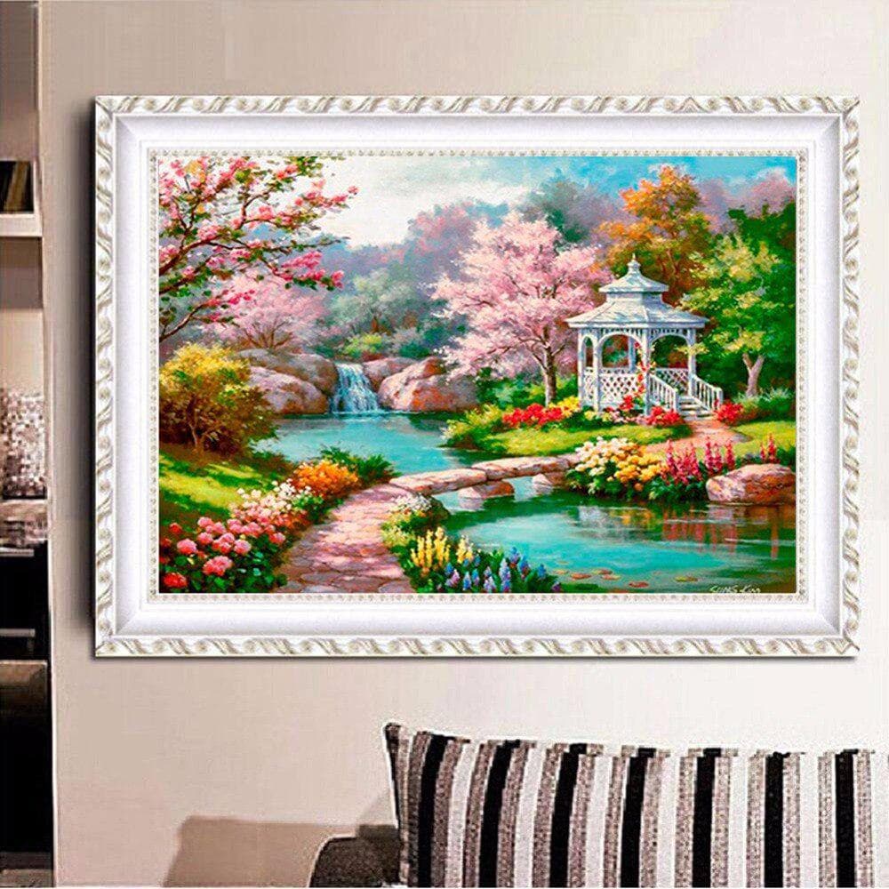 Diamond Mosaic Home Decor Diamond Embroidery Diamond Painting Cross Stitch Kit Scenery Picture 20X30CM