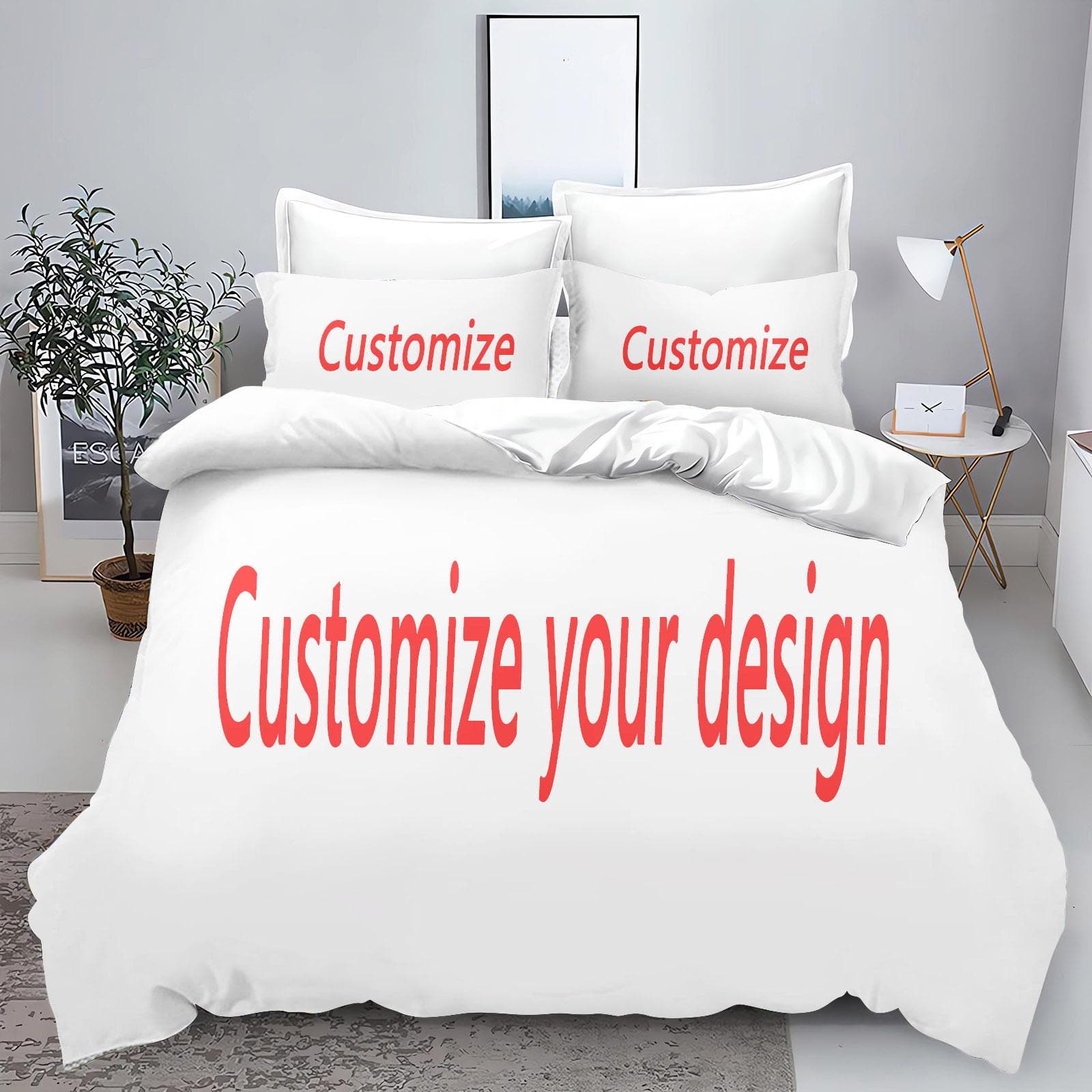 Home Customize Bedding Set Duvet Cover Queen Size King Universal, Suitable For Children And Adults 135x200cm