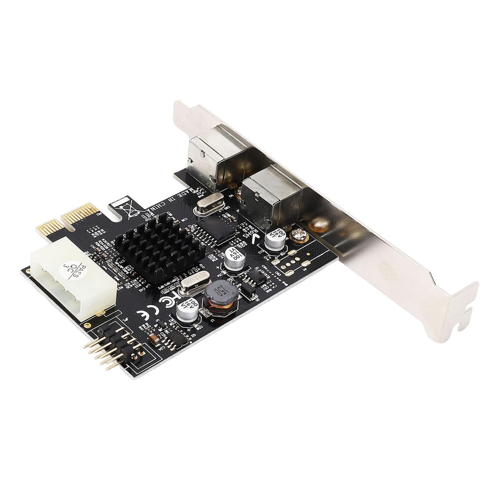 PCIe to PS2 Adapter Card MCS9990CV Chip Built in USB2.0 Pin PCIe to 2 Ports PS2 Keyboard Mouse