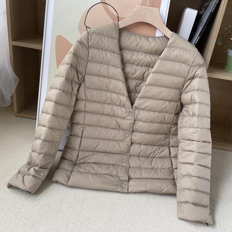 New Light and Thin Down Jackets In Autumn and Winter, Women's Short Warm Liner, Slim Fit, and Wear A Large-size Coat. 2XL