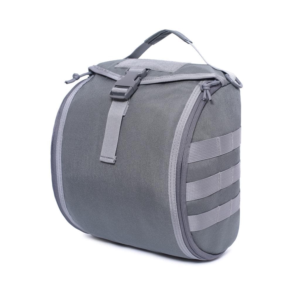 Tactical Helmet Storage Bag Multifunctional Waterproof Molle Storage Carrying Pouch for Sport grey