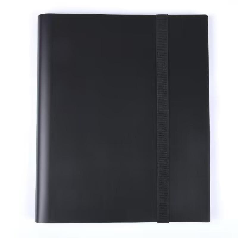 Trading Card Collection Notebook 9 Pockets Game Cards Binder Portable 360 Cards Holder Book for Pokemon Game Cards Collection black