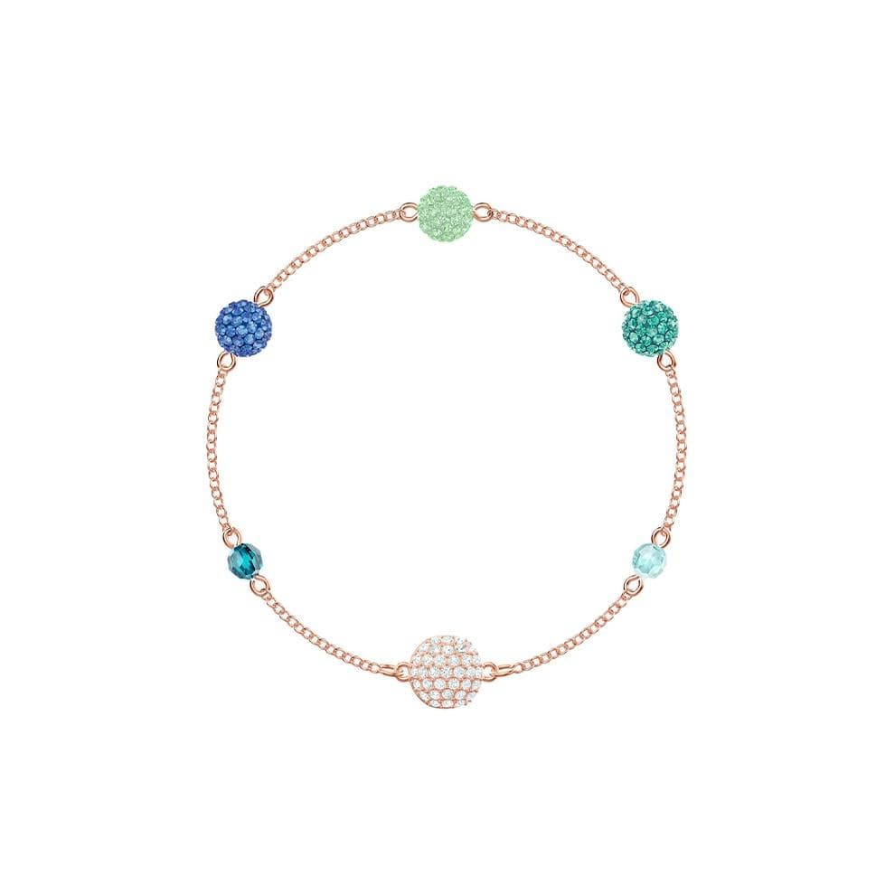 Swarovski Versatile Magic Chain Remix Colorful Classic Womens Bracelet Women bracelet 5462653 Box (Random Color),F,Rose Gold-tone Plated